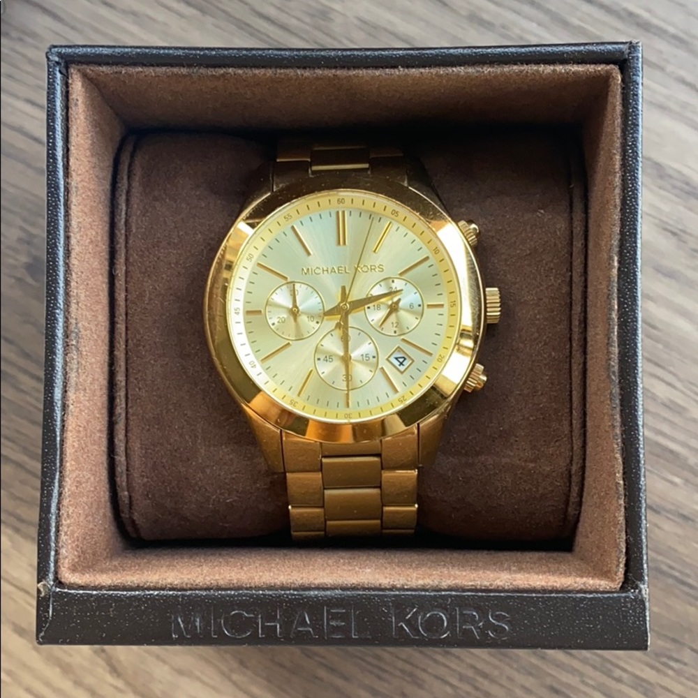 Women’s Michael Kors oversized gold watch